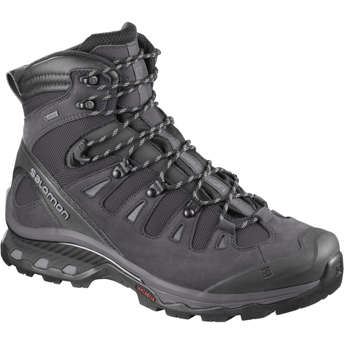 Men\'s Salomon QUEST 4D 3 GTX Hiking Boots Black | US-LUJB950