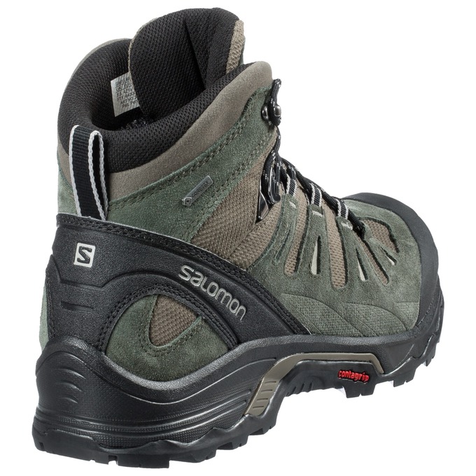 Men's Salomon QUEST PRIME GTX Hiking Boots Black | US-LIQJ218