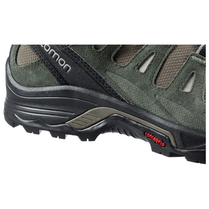 Men's Salomon QUEST PRIME GTX Hiking Boots Black | US-LIQJ218