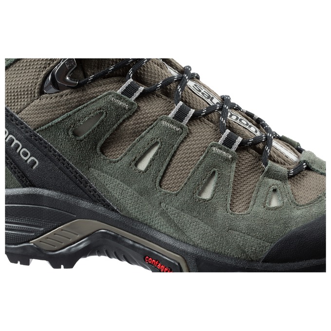 Men's Salomon QUEST PRIME GTX Hiking Boots Black | US-LIQJ218