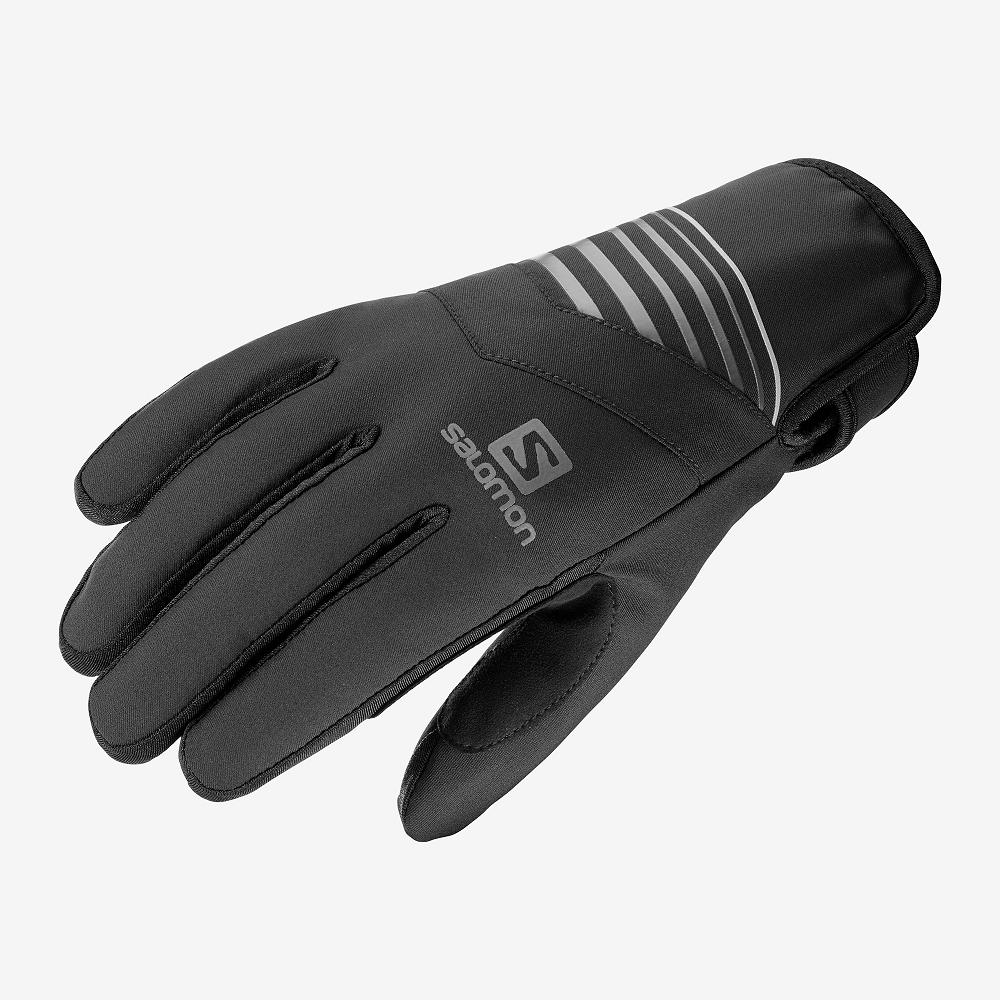 Men\'s Salomon RS WARM U Gloves Black | US-IGJH647