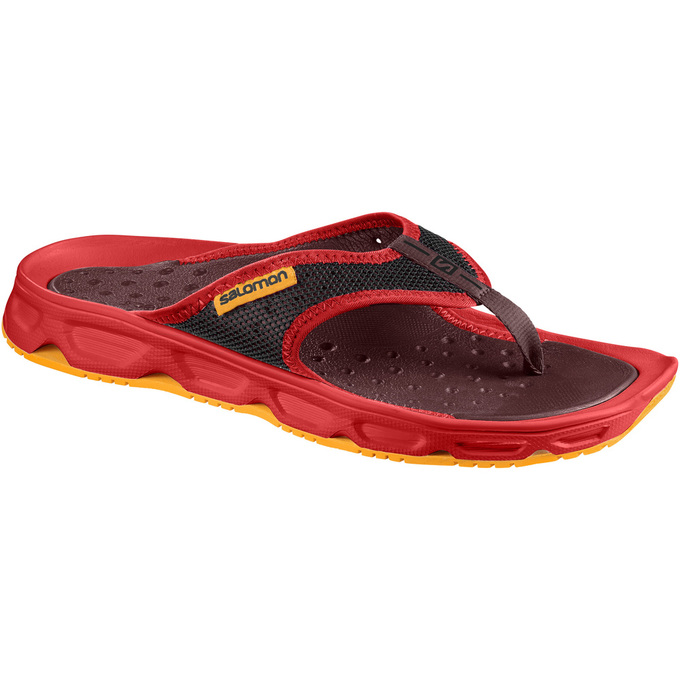 Men\'s Salomon RX BREAK Flip Flops Red | US-UYDW372