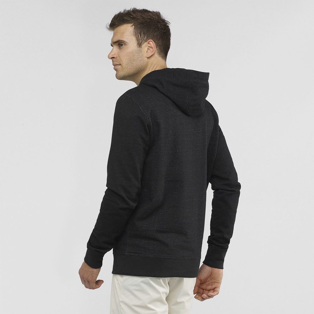 Men's Salomon SHIFT HOODIE M Midlayers Black | US-FLDT796