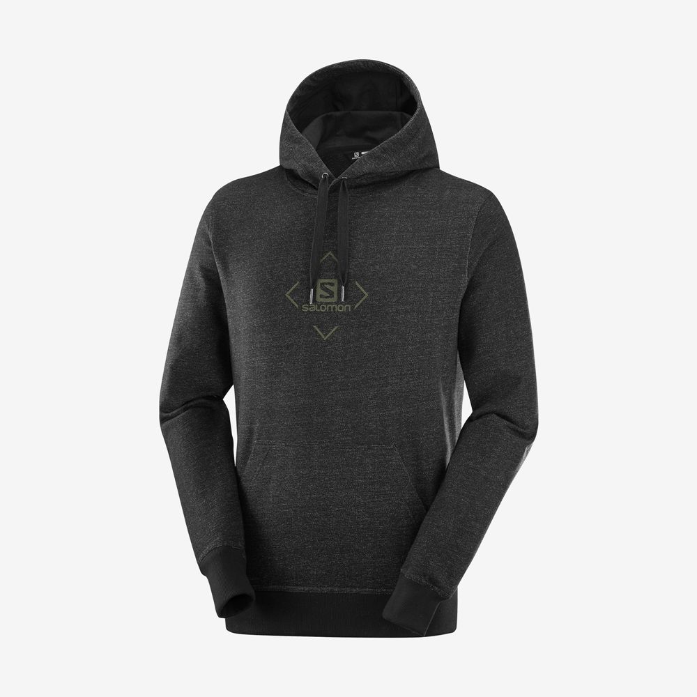 Men's Salomon SHIFT HOODIE M Midlayers Black | US-WZLY674