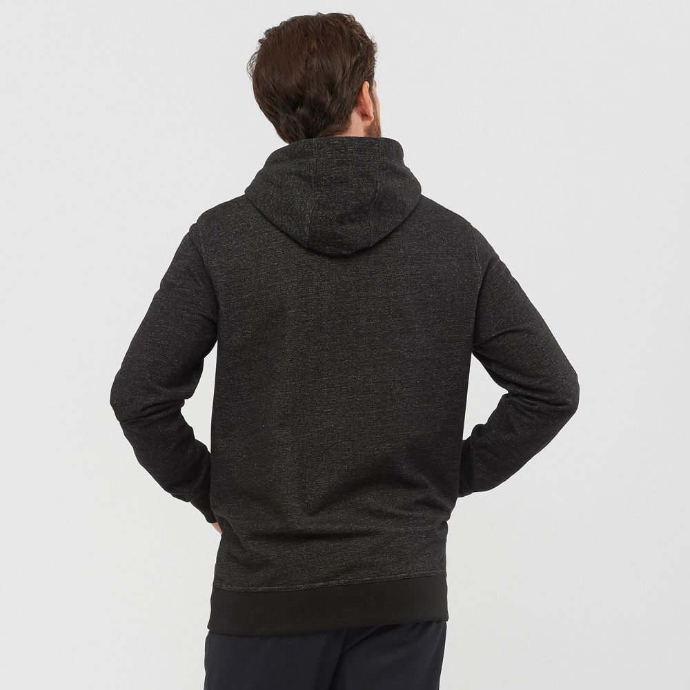 Men's Salomon SHIFT HOODIE M Midlayers Black | US-WZLY674