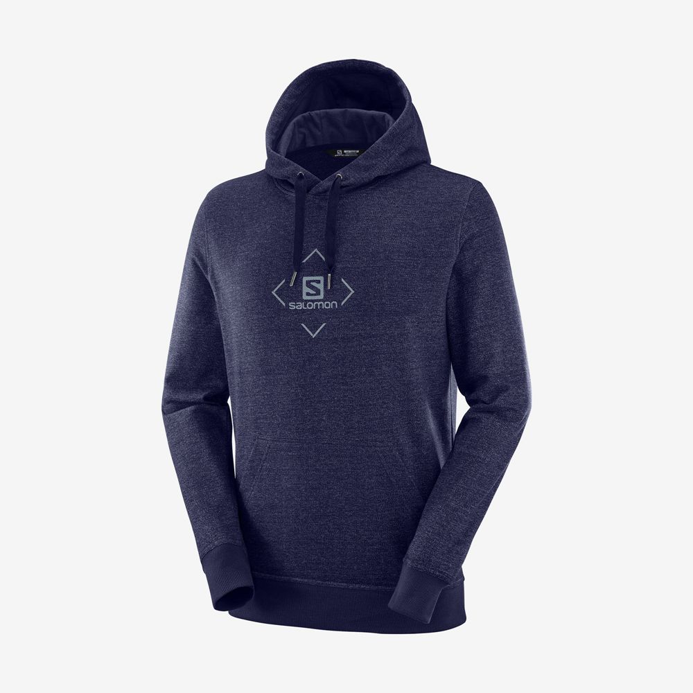 Men's Salomon SHIFT HOODIE M Midlayers Navy | US-EYPM943