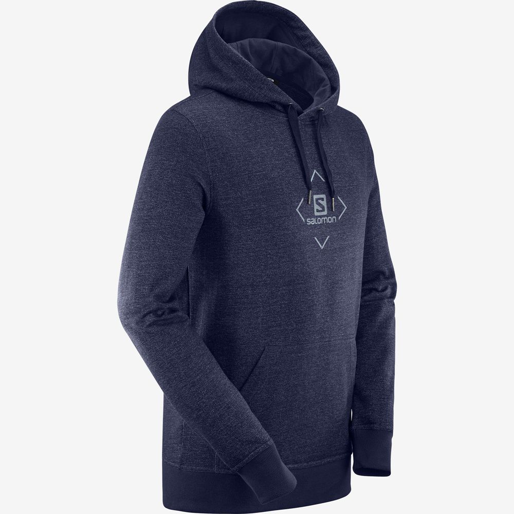 Men's Salomon SHIFT HOODIE M Midlayers Navy | US-EYPM943