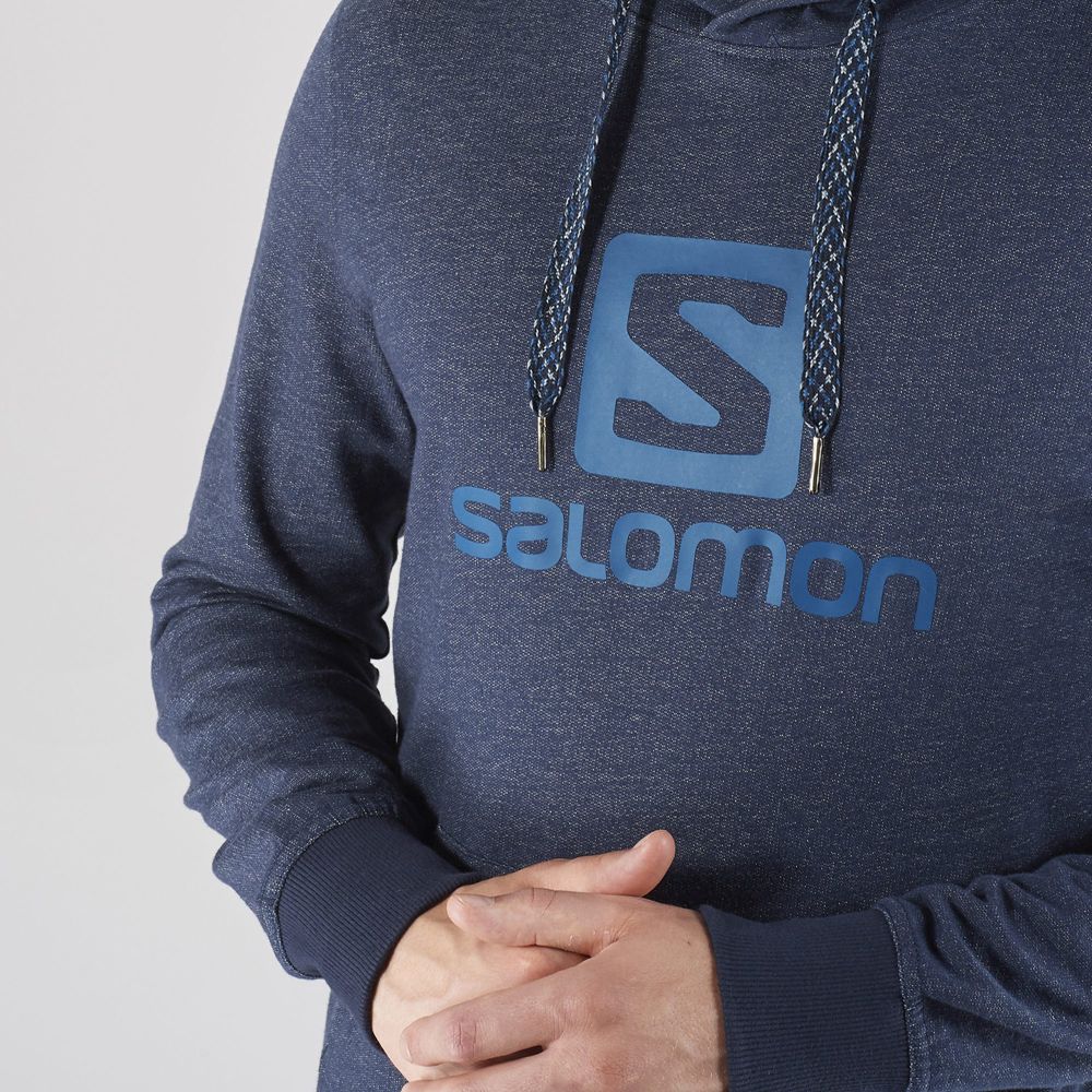 Men's Salomon SHIFT HOODIE M Midlayers Navy | US-SBTY710