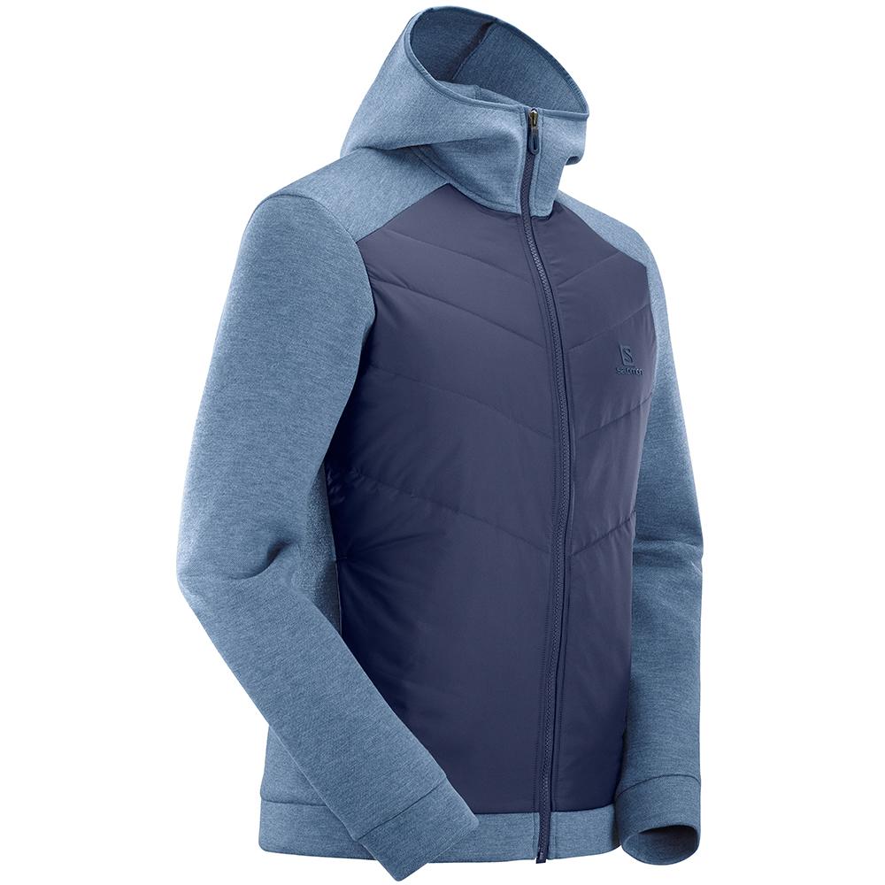 Men's Salomon SIGHT HYBRID M Jackets Dark Denim | US-YXIU835