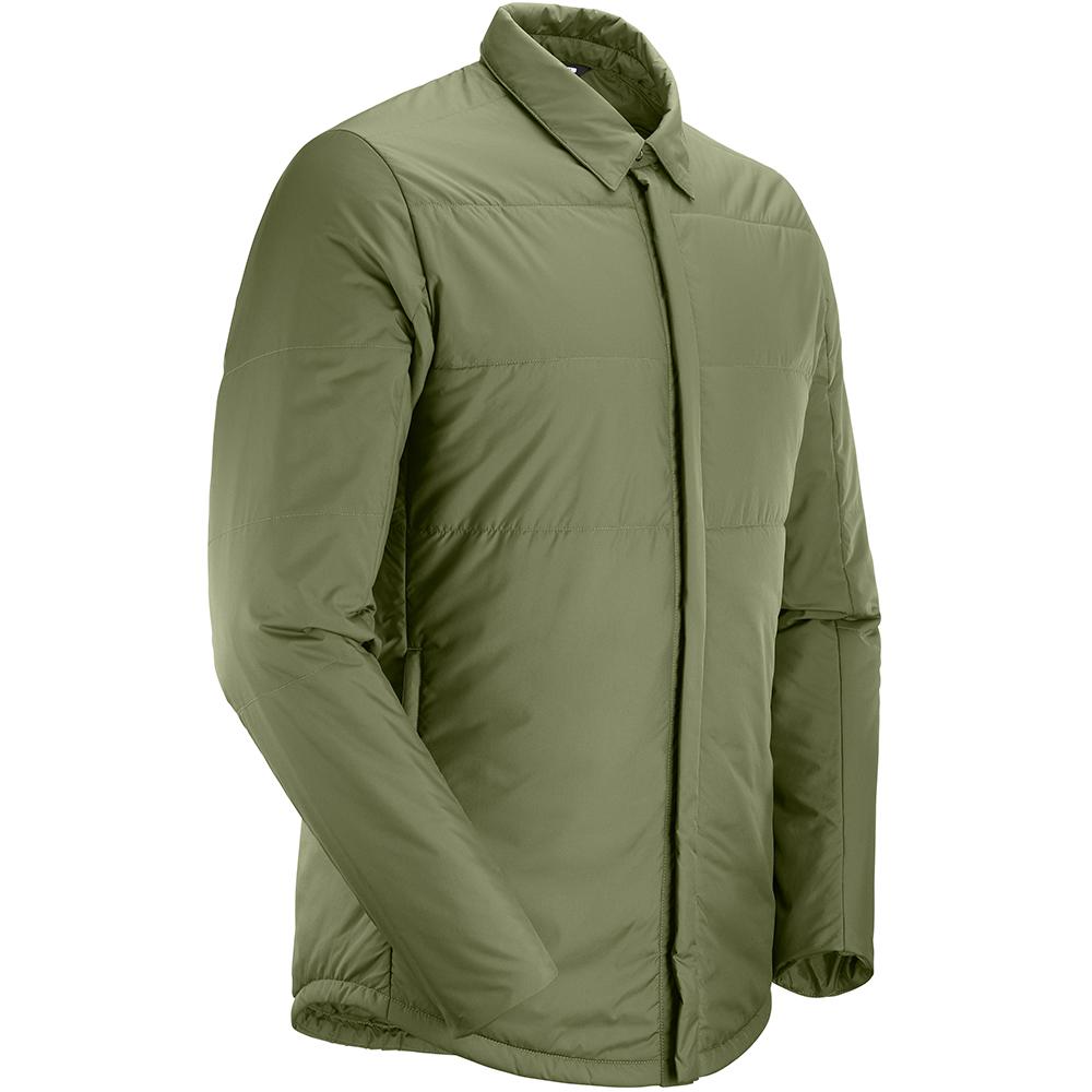 Men's Salomon SNOWSHELTER INSULATED SHIRT M Midlayers Olive | US-GFSJ360