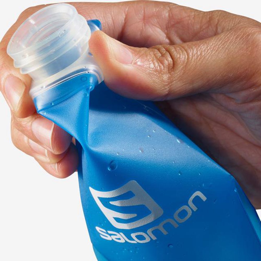 Men's Salomon SOFT FLASK 150ML/5OZ Packs Blue | US-CNBD468