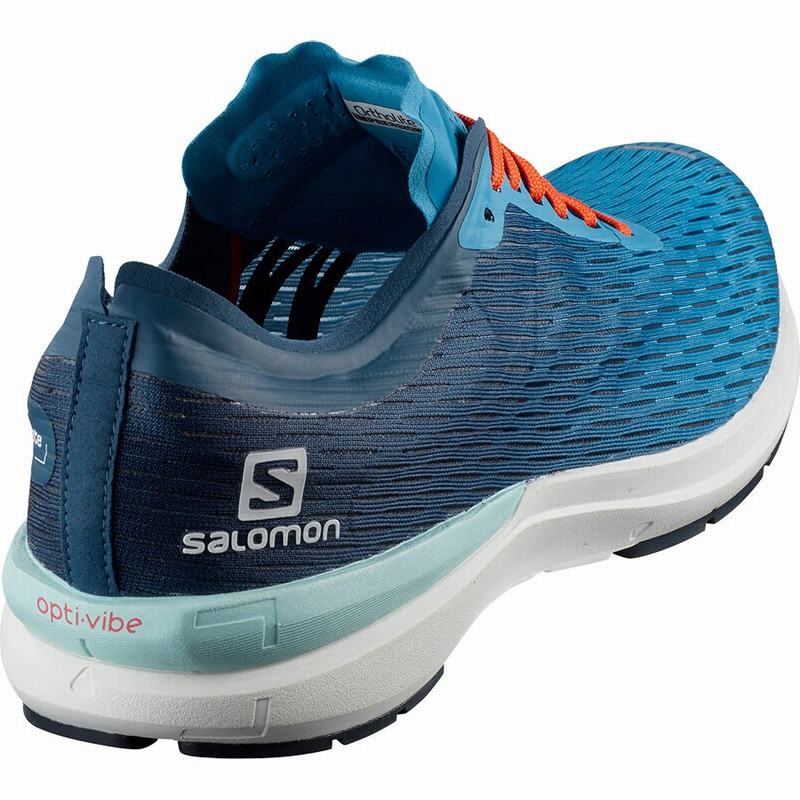 Men's Salomon SONIC 3 ACCELERATE Running Shoes Blue / Navy | US-YOBI408