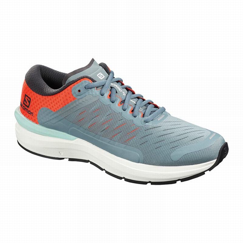 Men\'s Salomon SONIC 3 CONFIDENCE Running Shoes Dark Blue / Orange | US-LYVD067