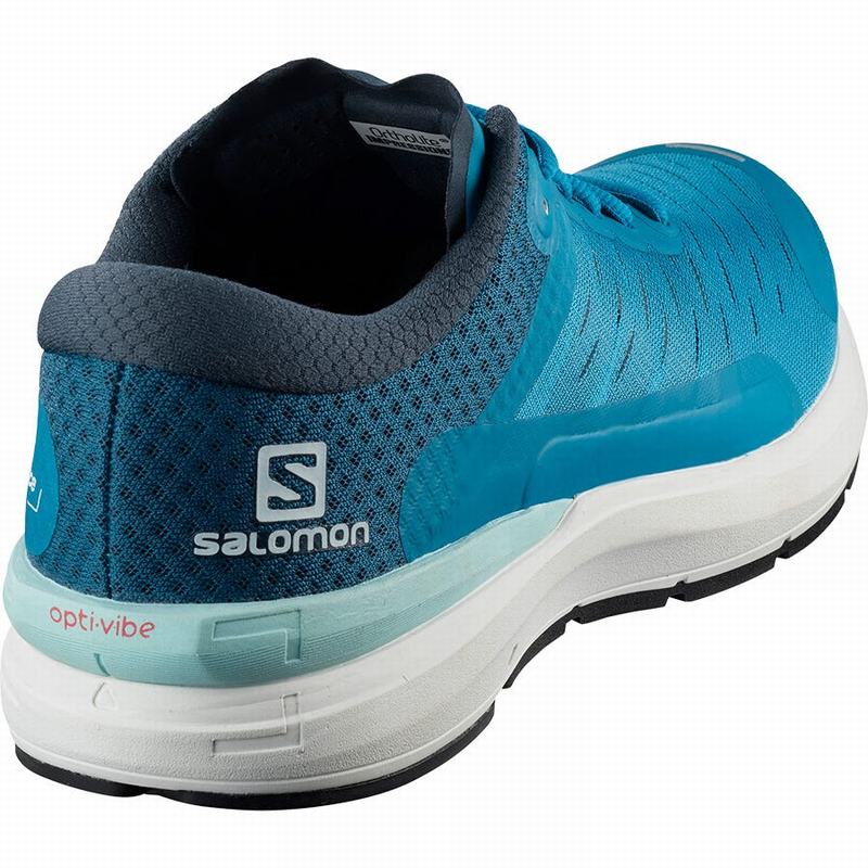 Men's Salomon SONIC 3 CONFIDENCE Running Shoes Blue | US-UFAO316