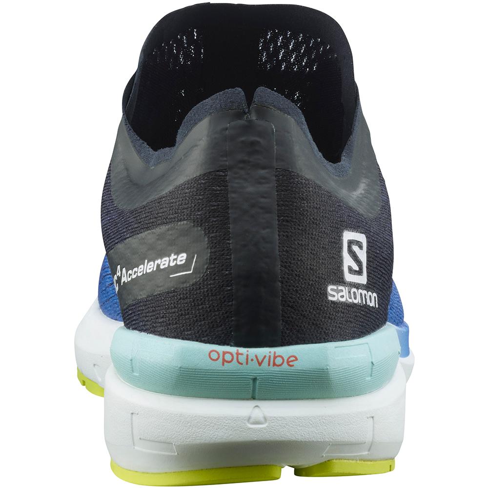 Men's Salomon SONIC 4 ACCELERATE Road Running Shoes Blue | US-OLIE436