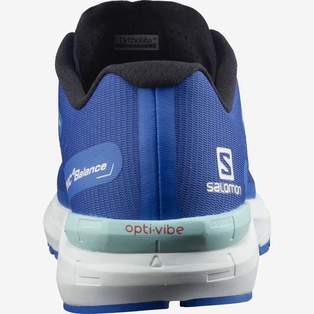 Men's Salomon SONIC 4 BALANCE Road Running Shoes Blue | US-CGSN892