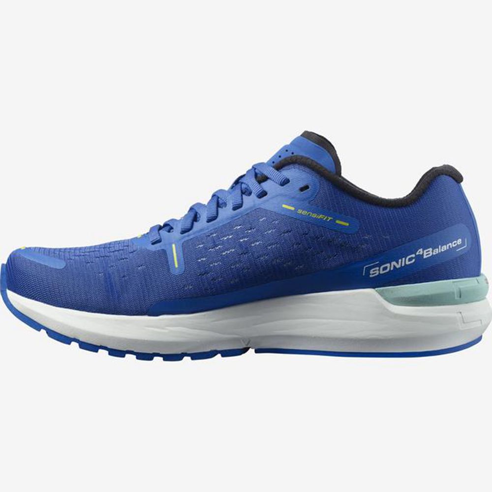 Men's Salomon SONIC 4 BALANCE Road Running Shoes Blue | US-CGSN892