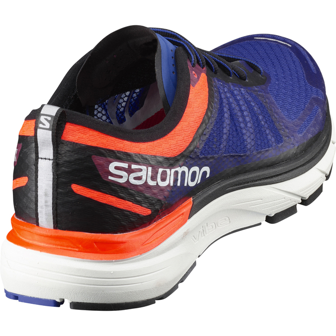 Men's Salomon SONIC RA MAX Running Shoes Navy / Black / White | US-AKSP563