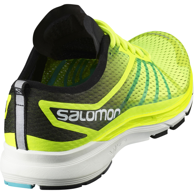 Men's Salomon SONIC RA PRO Running Shoes Fluorescent Yellow | US-RBDC231