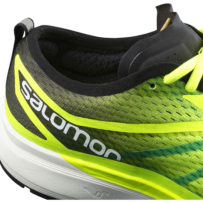 Men's Salomon SONIC RA PRO Running Shoes Fluorescent Yellow | US-RBDC231