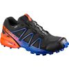 Men's Salomon SPEEDCROSS 4 GTX Trail Running Shoes Navy / Green | US-DOBR241