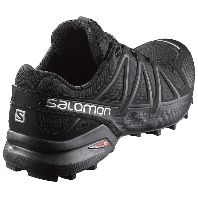 Men's Salomon SPEEDCROSS 4 Trail Running Shoes Grey / Black | US-BDSG604