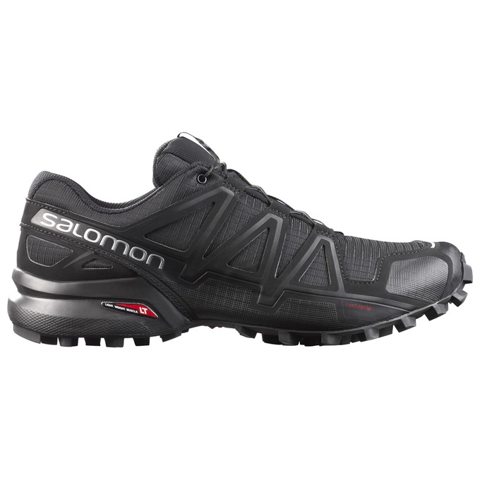 Men's Salomon SPEEDCROSS 4 Trail Running Shoes Grey / Black | US-BDSG604