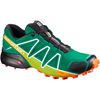 Men's Salomon SPEEDCROSS 4 Trail Running Shoes Green | US-VDXZ935