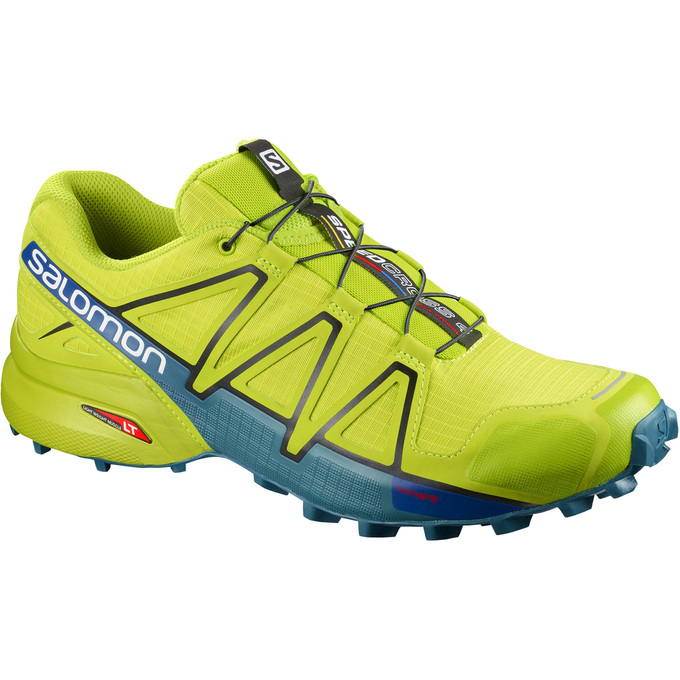 Men\'s Salomon SPEEDCROSS 4 Trail Running Shoes Yellow | US-YQHK987