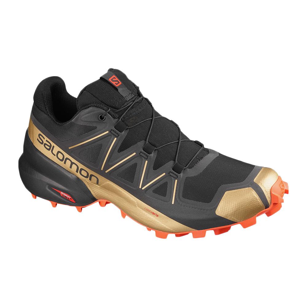 Men's Salomon SPEEDCROSS 5 GTS Trail Running Shoes Black | US-BCEQ238