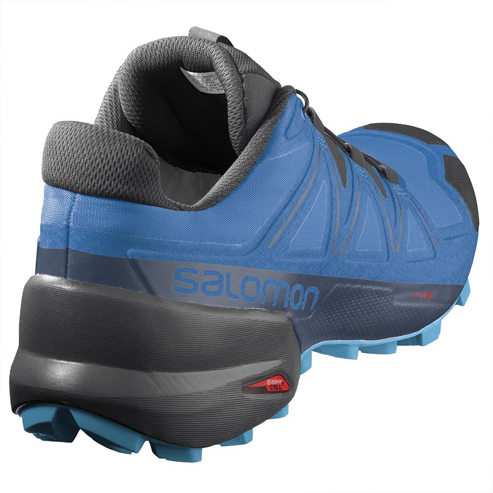 Men's Salomon SPEEDCROSS 5 Trail Running Shoes Indigo | US-RNKL105