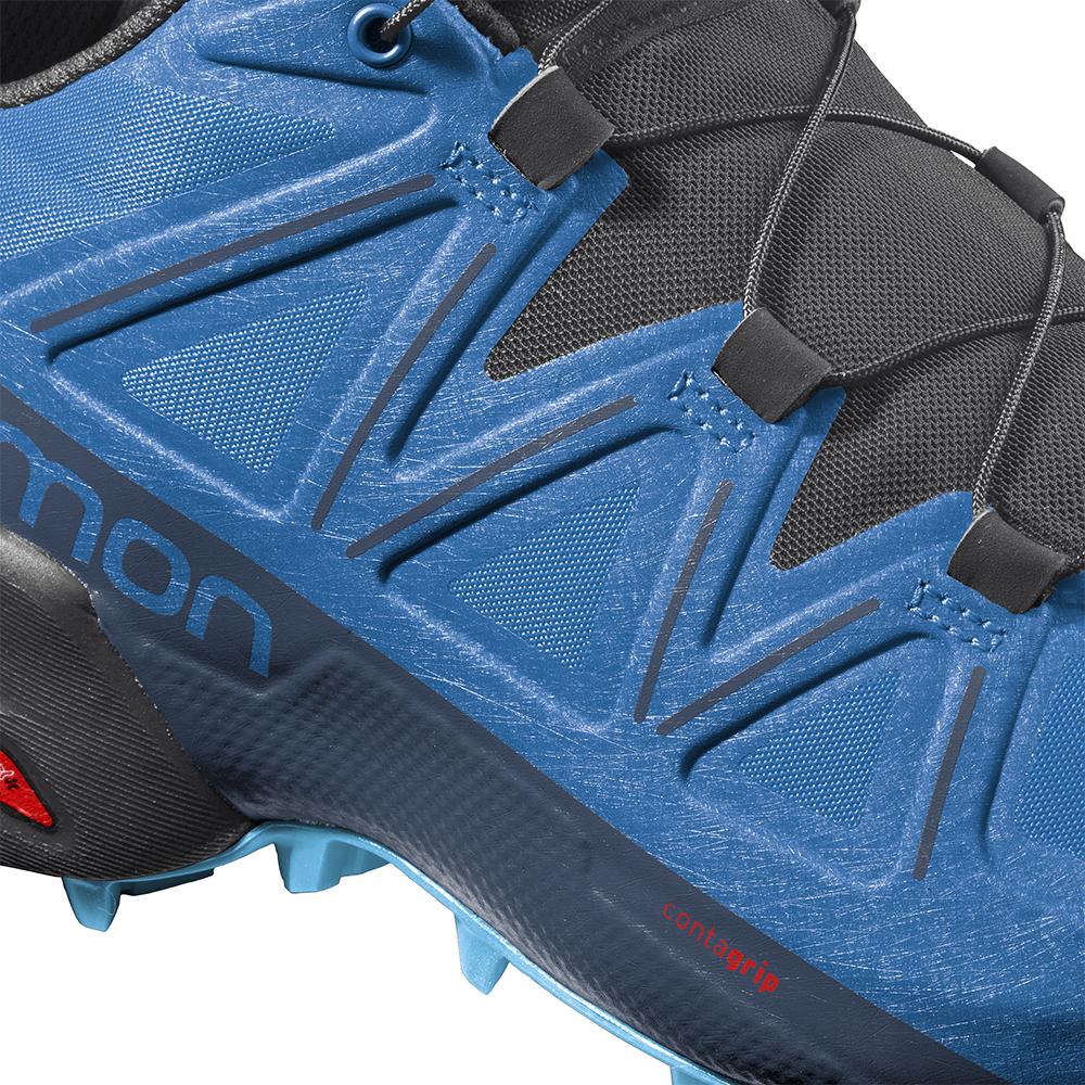 Men's Salomon SPEEDCROSS 5 Trail Running Shoes Indigo | US-RNKL105