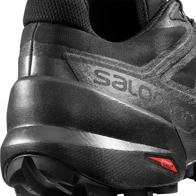 Men's Salomon SPEEDCROSS 5 Trail Running Shoes Black | US-UFKX174