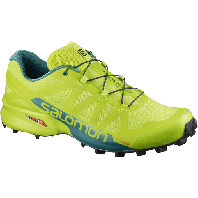 Men\'s Salomon SPEEDCROSS PRO 2 Trail Running Shoes Yellow | US-AOLC167