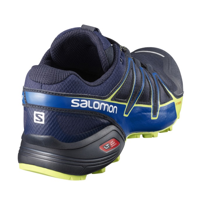 Men's Salomon SPEEDCROSS VARIO 2 Trail Running Shoes Navy | US-VPZE472