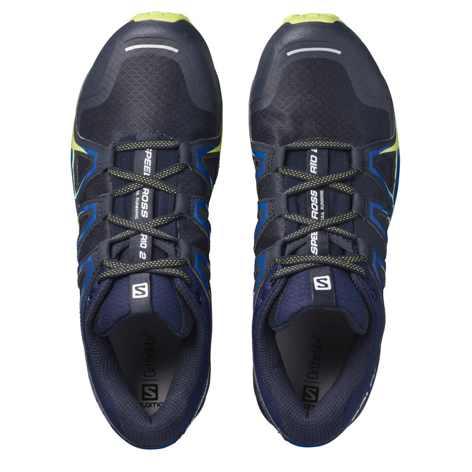 Men's Salomon SPEEDCROSS VARIO 2 Trail Running Shoes Navy | US-VPZE472