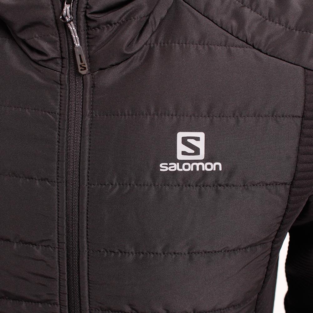 Men's Salomon STORM RIDER M Midlayers Black | US-FXQZ025