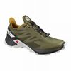 Men's Salomon SUPERCROSS BLAST GTX Trail Running Shoes Olive / Black | US-XWUJ710