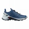 Men's Salomon SUPERCROSS BLAST Trail Running Shoes Navy / Blue | US-YLBK901