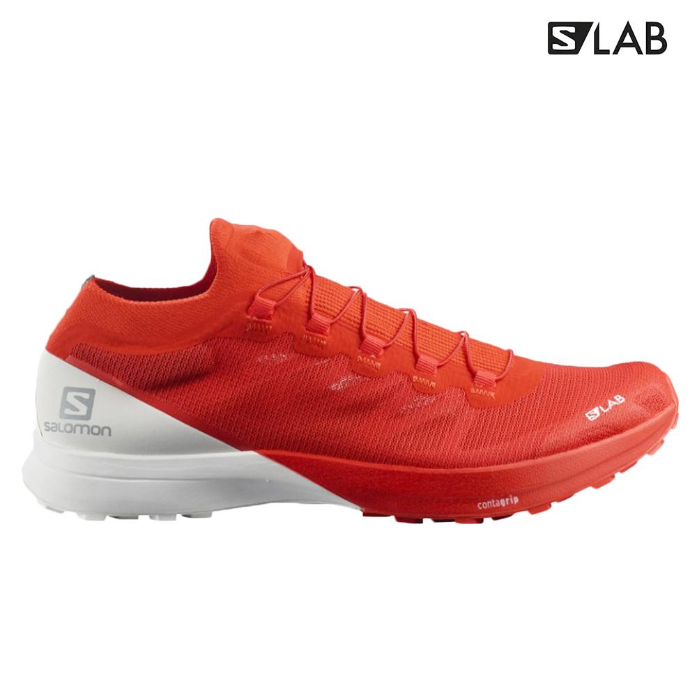 Men\'s Salomon S/LAB SENSE 8 Road Running Shoes Orangered | US-CQTW751