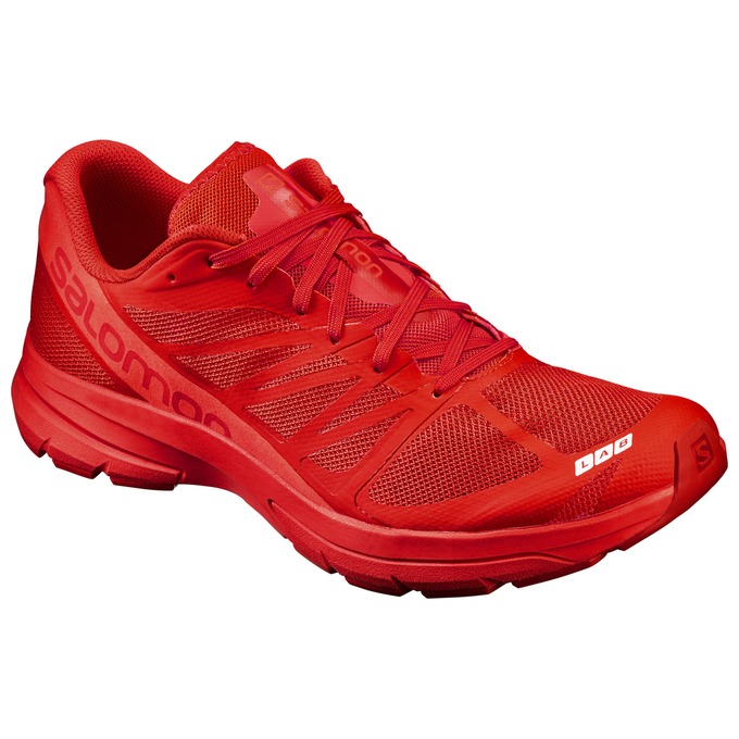 Men\'s Salomon S-LAB SONIC 2 Running Shoes Red | US-HAWN639