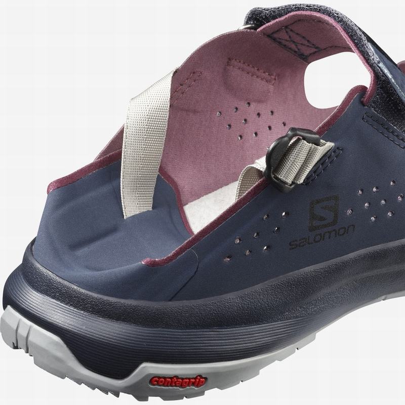 Men's Salomon TECH FEEL Sandals Navy | US-HVJP846