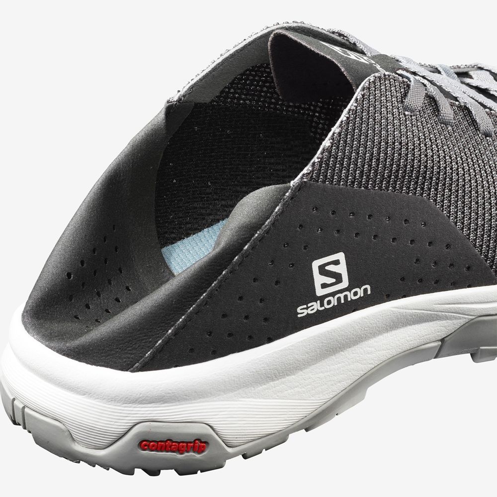 Men's Salomon TECH LITE Hiking Shoes Black | US-QDKZ250