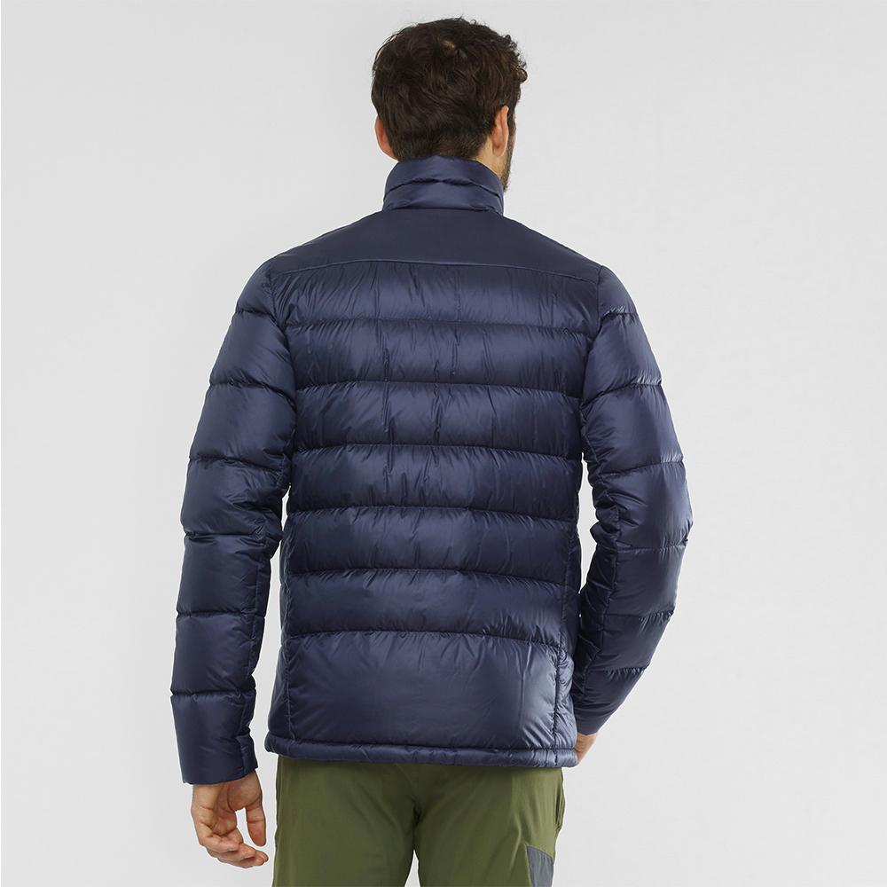 Men's Salomon TRANSITION DOWN M Jackets Navy | US-RXNT791