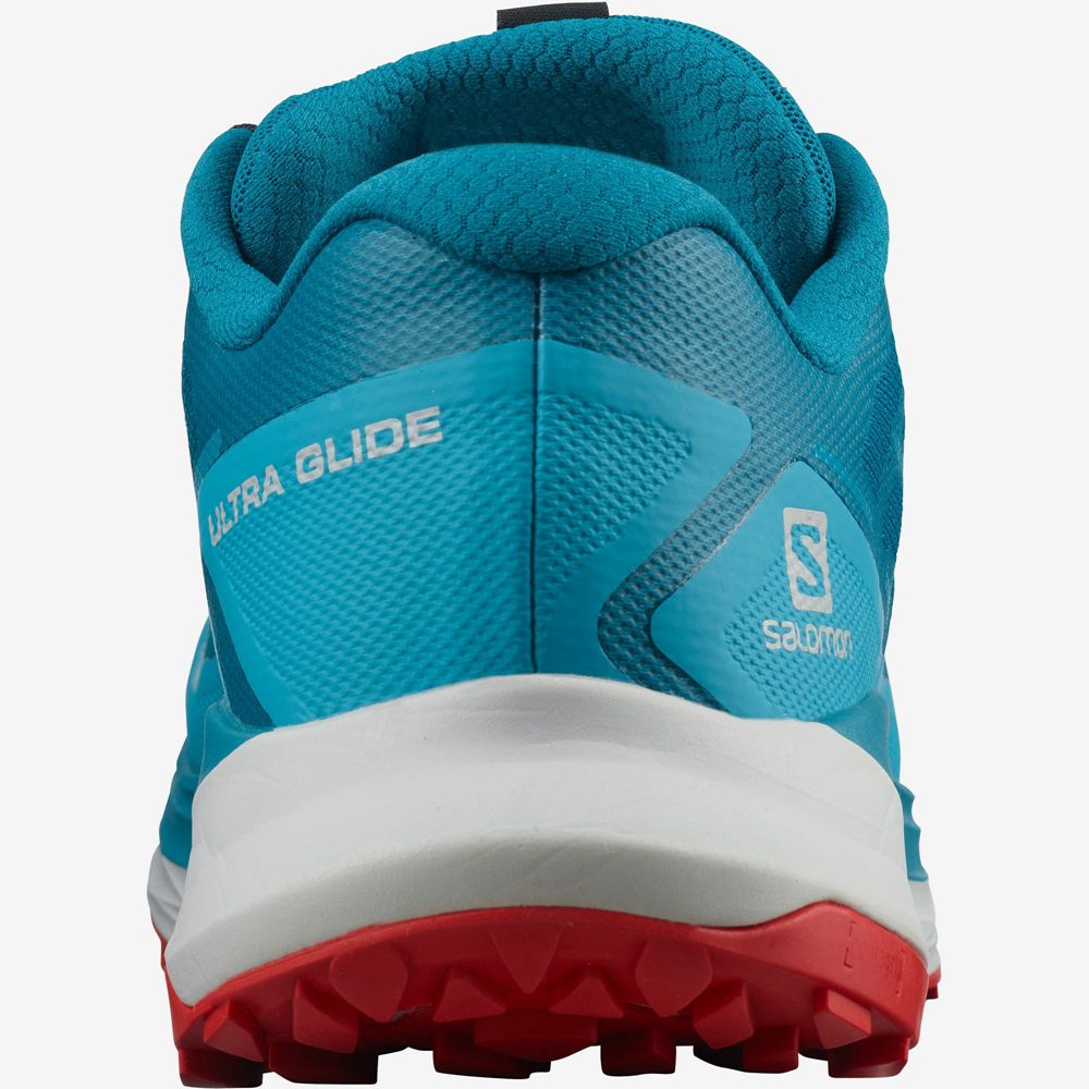 Men's Salomon ULTRA GLIDE Trail Running Shoes Azure | US-KLWJ098