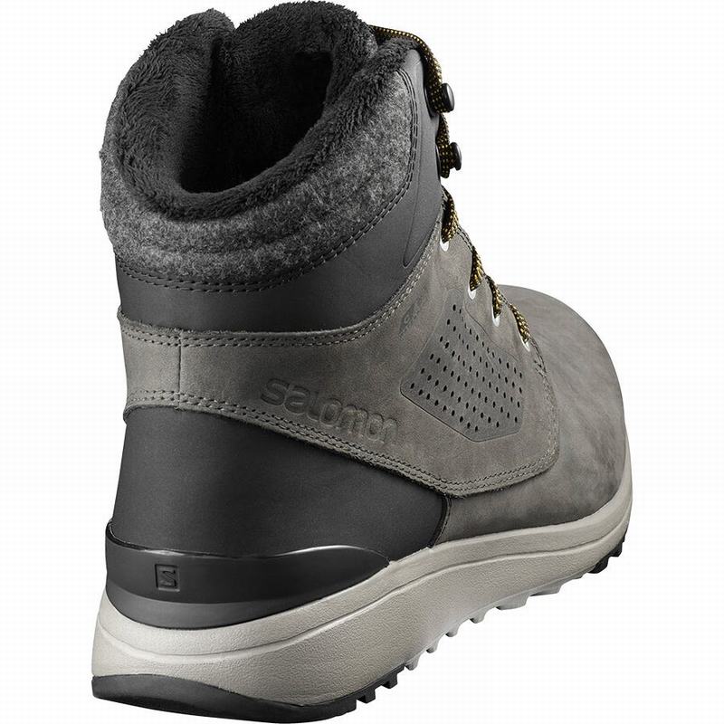 Men's Salomon UTILITY CLIMASALOMON WATERPROOF Winter Boots Khaki | US-MEXA250