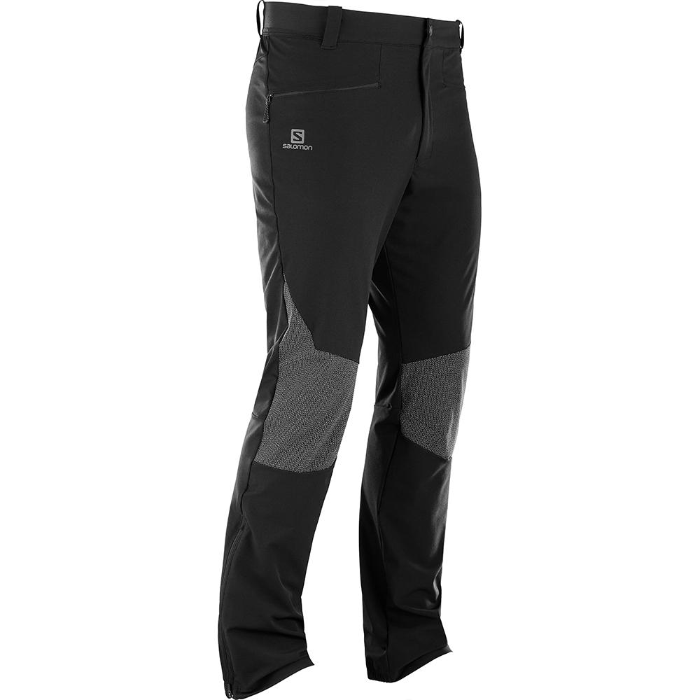 Men's Salomon WAYFARER AS ALPINE M Pants Black | US-SMNE402