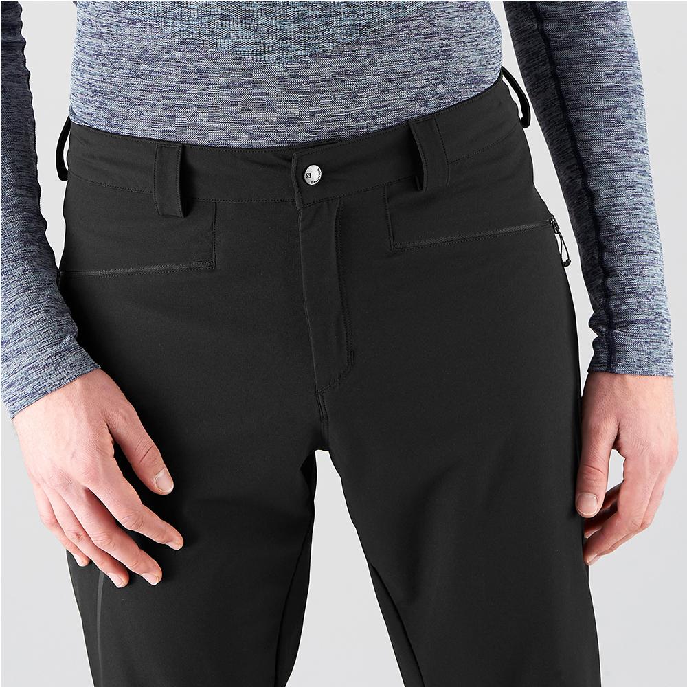 Men's Salomon WAYFARER AS STRAIGHT M Pants Black | US-SANU057