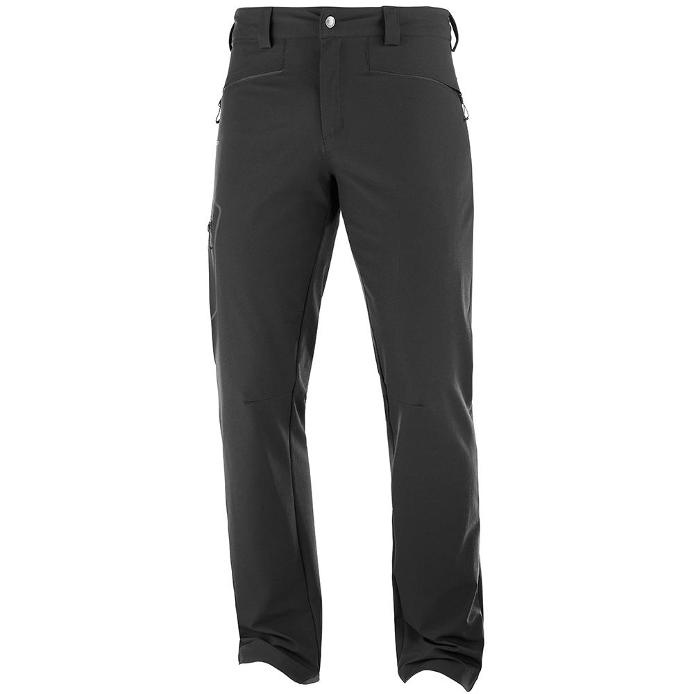 Men\'s Salomon WAYFARER AS STRAIGHT M Pants Black | US-SANU057