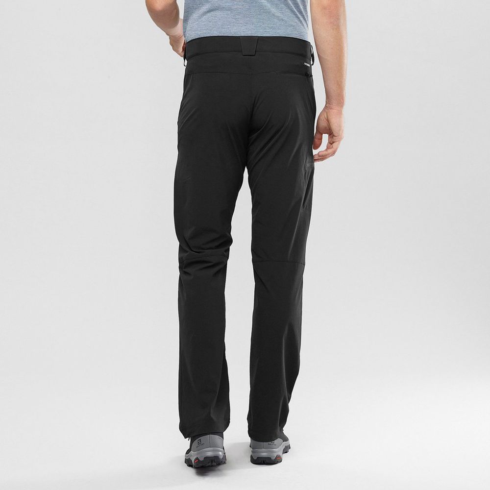 Men's Salomon WAYFARER STRAIGHT Pants Black | US-BOLW914